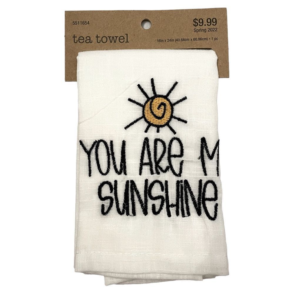 NWT Magnolia Lane You Are My Sunshine Sun Kitchen Tea Towel